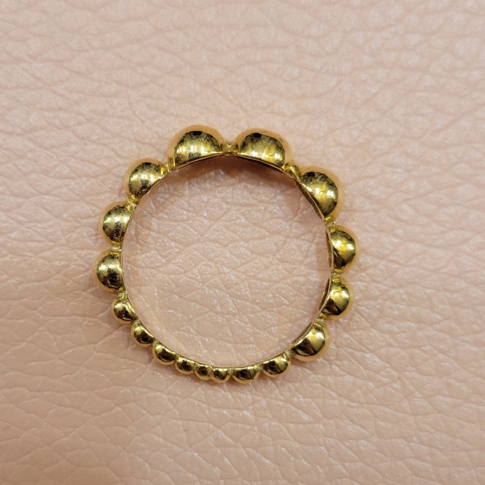 18k Saudi Gold Bubble Ring